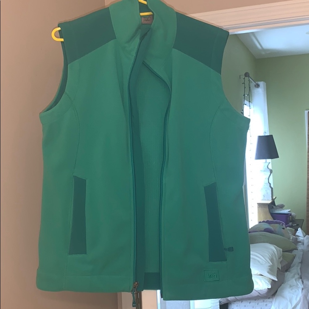 REI green vest